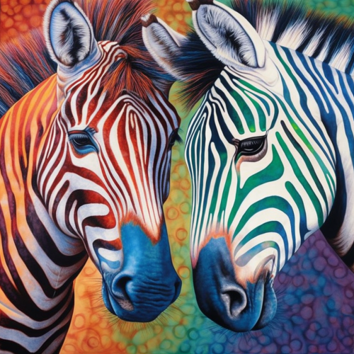 Zebra Diy Paint By Numbers Kits UK For Adult Kids MJ9476