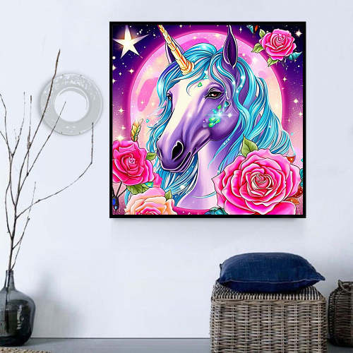 Unicorn Diy Paint By Numbers Kits UK For Adult Kids MJ1645