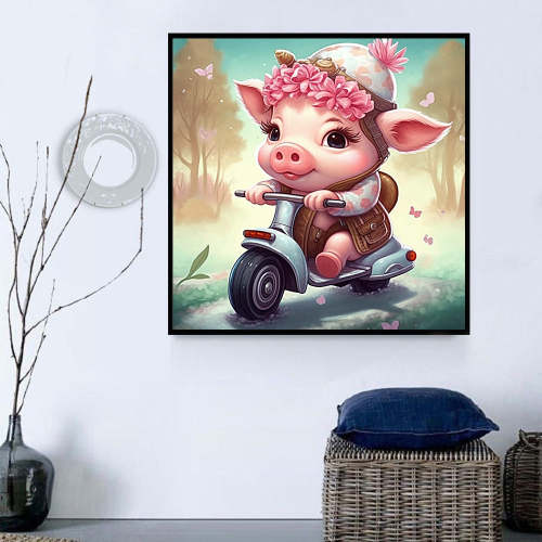 Pig Diy Paint By Numbers Kits UK For Adult Kids MJ8180