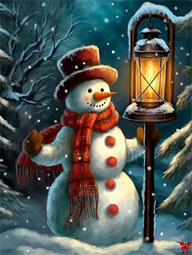 Christmas Paint By Numbers Kits UK MJ2413