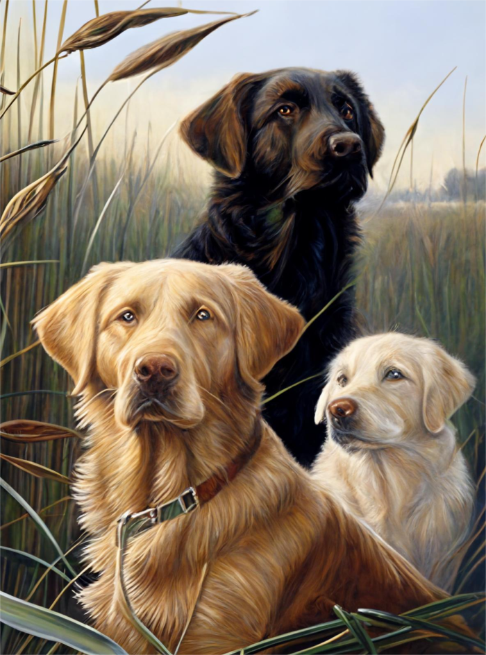 Paint by numbers golden retriever sale