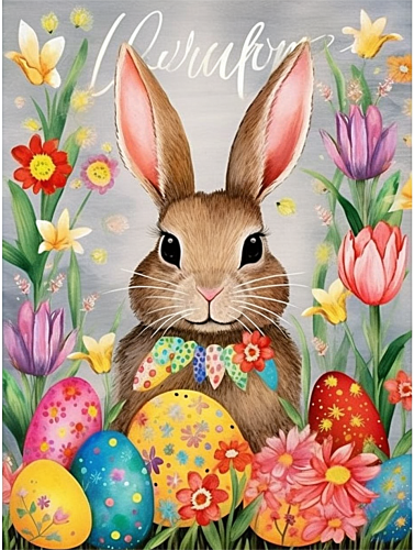 Easter Diy Paint By Numbers Kits UK For Adult Kids MJ2455