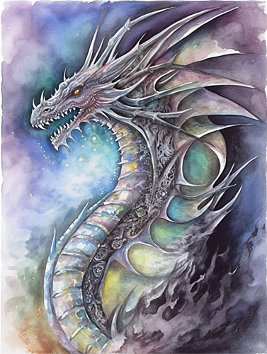 Dragon Paint By Numbers Kits UK MJ2151