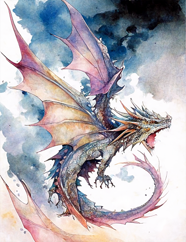Dragon Paint By Numbers Kits UK MJ2125