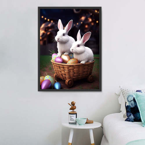 Rabbit Paint By Numbers Kits UK MJ9827