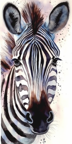 Zebra Diy Paint By Numbers Kits UK For Adult Kids MJ9482