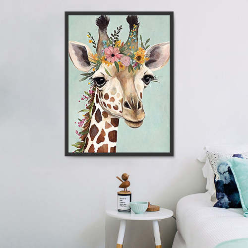 Giraffe Paint By Numbers Kits UK MJ2252