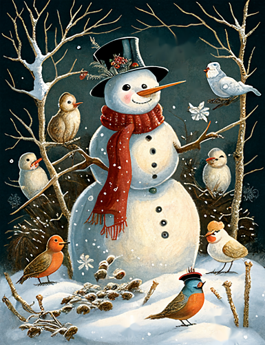 Christmas Paint By Numbers Kits UK MJ2416