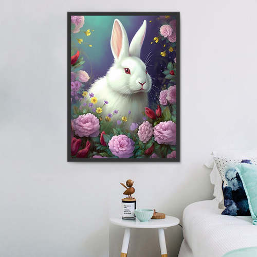 Rabbit Paint By Numbers Kits UK MJ9851