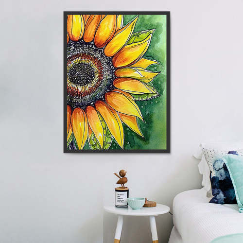Sunflower Paint By Numbers Kits UK MJ2754