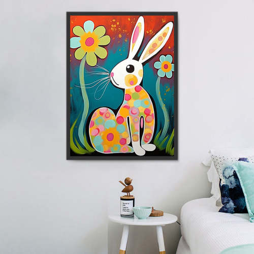 Rabbit Paint By Numbers Kits UK MJ9842