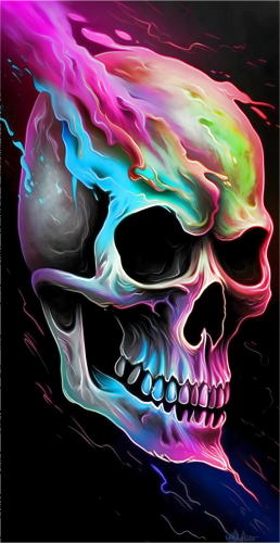 Skull Diy Paint By Numbers Kits UK For Adult Kids MJ2040