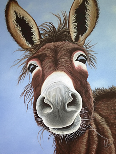 Donkey Paint By Numbers Kits UK MJ2015