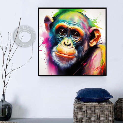 Monkey Paint By Numbers Kits UK MJ9599