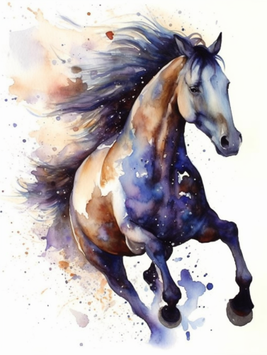 Horse Paint By Numbers Kits UK MJ9413