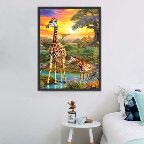 Giraffe Paint By Numbers Kits UK MJ2241
