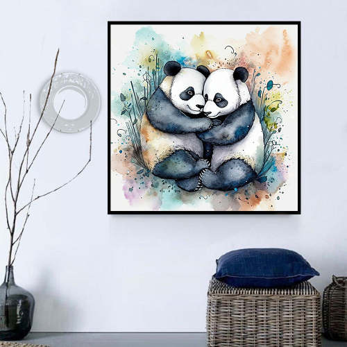 Panda Diy Paint By Numbers Kits UK For Adult Kids MJ8059
