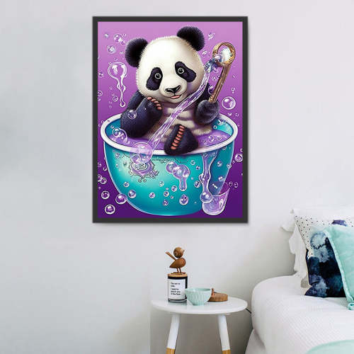 Panda Diy Paint By Numbers Kits UK For Adult Kids MJ8090