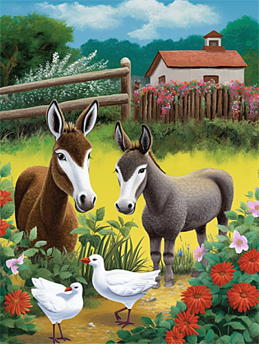 Donkey Paint By Numbers Kits UK MJ2024