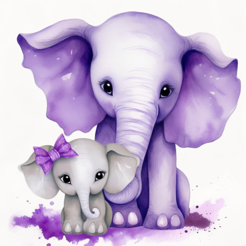 Elephant Diy Paint By Numbers Kits UK For Adult Kids MJ1293