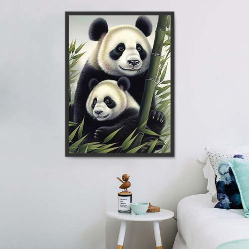 Panda Diy Paint By Numbers Kits UK For Adult Kids MJ8088