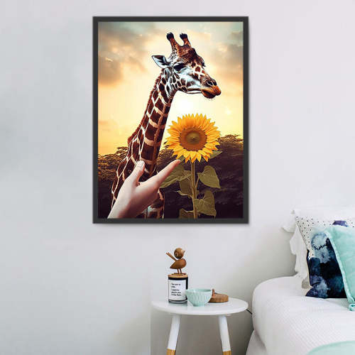 Giraffe Paint By Numbers Kits UK MJ2236