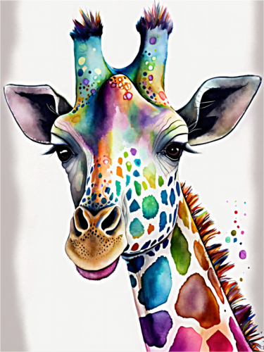Giraffe Paint By Numbers Kits UK MJ2258