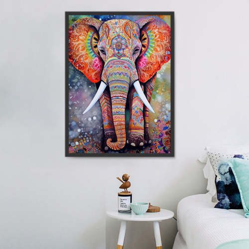 Elephant Paint By Numbers Kits UK MJ1370