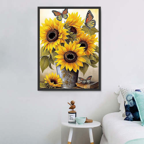 Sunflower Paint By Numbers Kits UK MJ2752