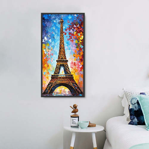 Eiffel Tower Diy Paint By Numbers Kits UK For Adult Kids MJ8352