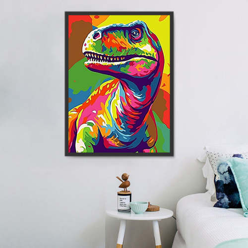 Dinosaur Paint By Numbers Kits UK MJ9721