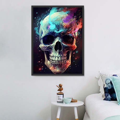 Skull Paint By Numbers Kits UK MJ2054