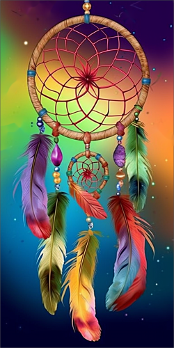 Dream Catcher Diy Paint By Numbers Kits UK For Adult Kids MJ9533
