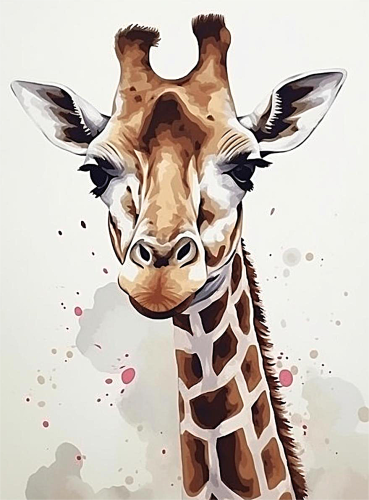 Giraffe Paint By Numbers Kits UK MJ2249
