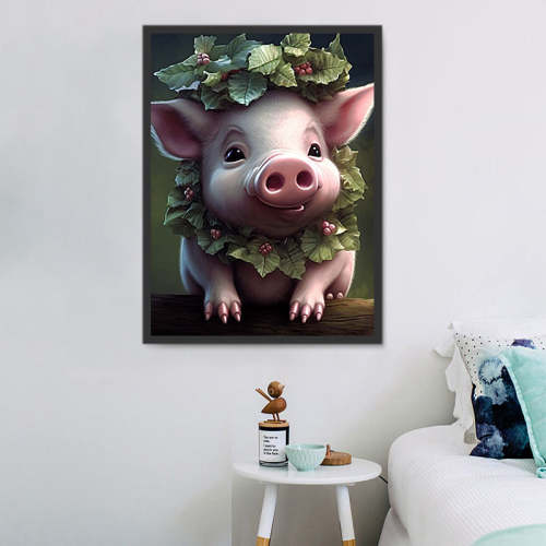 Pig Paint By Numbers Kits UK MJ8194