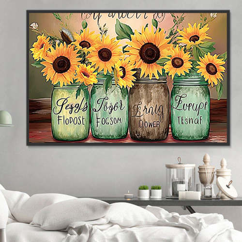 Sunflower Paint By Numbers Kits UK MJ2764