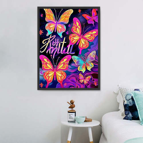 Butterfly Diy Paint By Numbers Kits UK For Adult Kids MJ1577