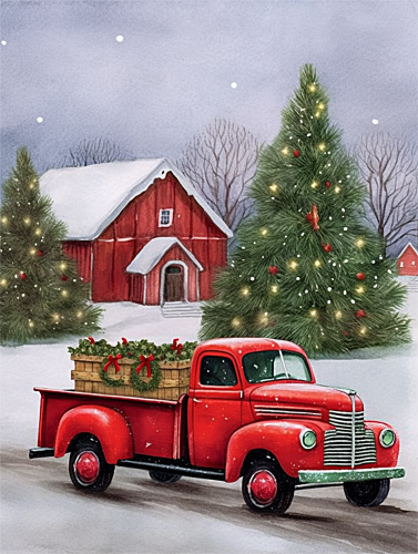 Christmas Paint By Numbers Kits UK MJ2408