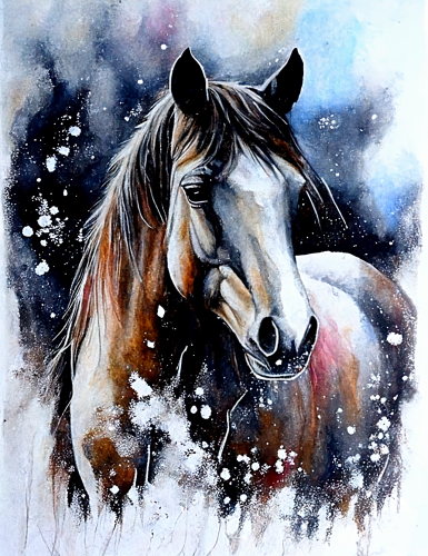 Horse Paint By Numbers Kits UK MJ9384