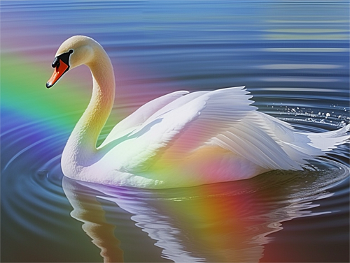 Swan Paint By Numbers Kits UK MJ9894