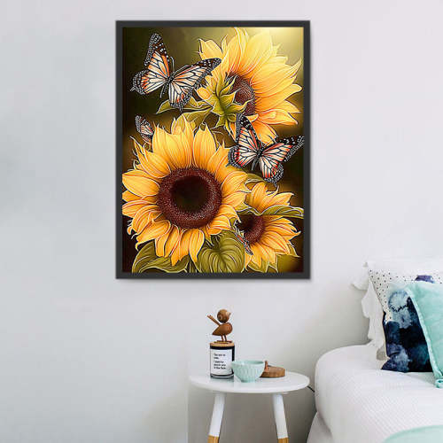 Sunflower Paint By Numbers Kits UK MJ2745