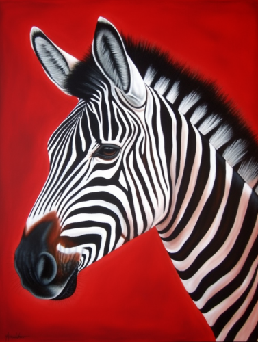 Zebra Diy Paint By Numbers Kits UK For Adult Kids MJ9491