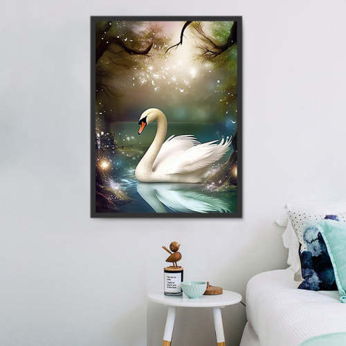 Swan Paint By Numbers Kits UK MJ9889