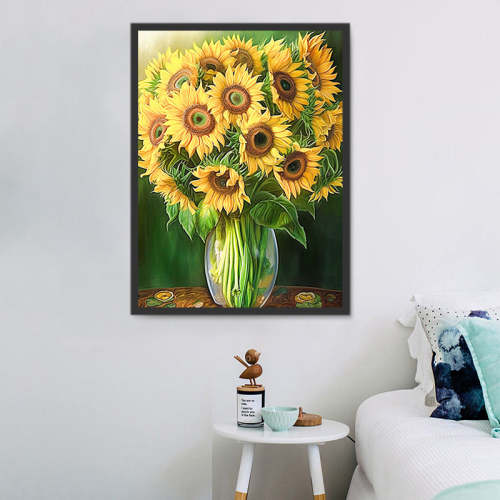 Sunflower Paint By Numbers Kits UK MJ2744