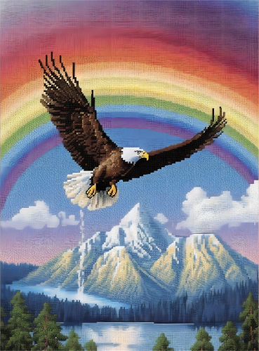 Eagle Paint By Numbers Kits UK MJ2283