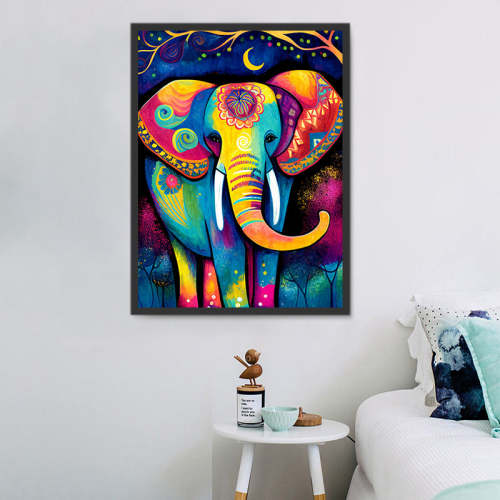 Elephant Paint By Numbers Kits UK MJ1369