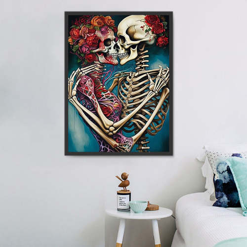 Skull Paint By Numbers Kits UK MJ2825