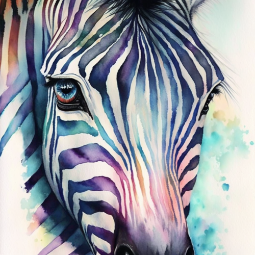 Zebra Diy Paint By Numbers Kits UK For Adult Kids MJ9479