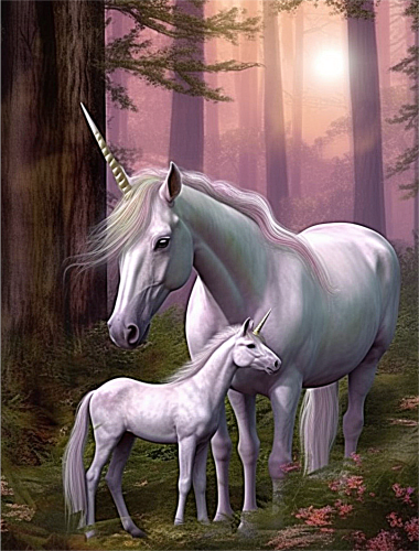 Unicorn Paint By Numbers Kits UK MJ1664
