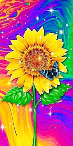 Sunflower Diy Paint By Numbers Kits UK For Adult Kids MJ2733